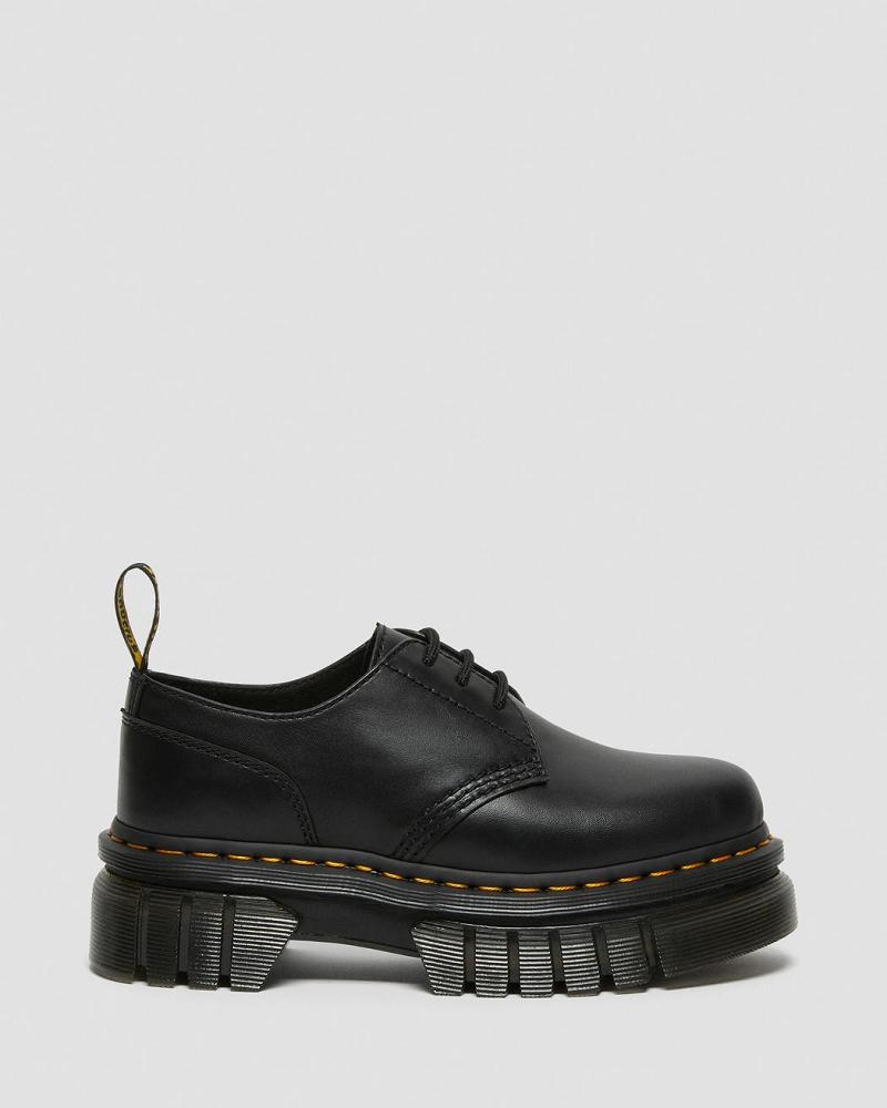 Zapatos Plataforma Dr Martens Audrick Nappa Cuero Hombre Negros | MX 192EBC